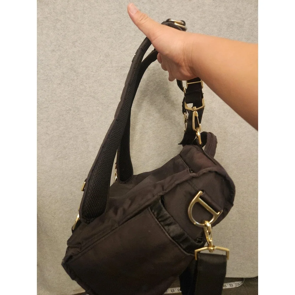 Ju-Ju-Be Black‎ Diaper Bag Backpack Convertible Tote Gold Hardware Organizer